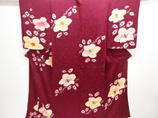 Japanese Kimono / Chirimen Kinsha Silk